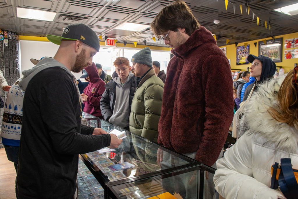 Customers at Goatz Sportz Cardz
