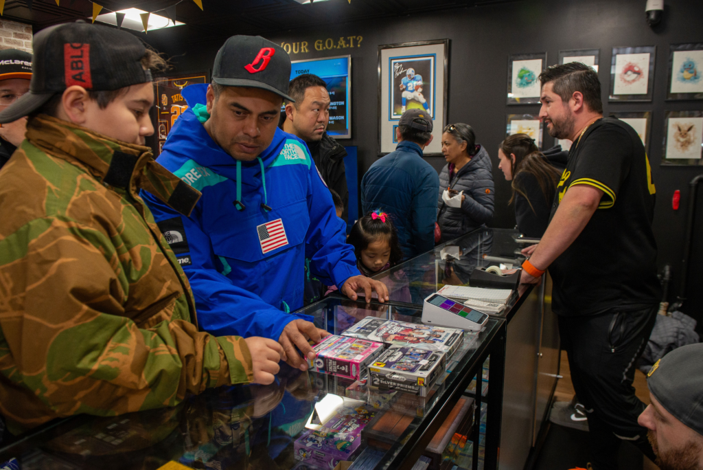 Customers looking for boxes to purchase