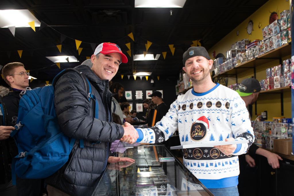 A great friend presenting Bryan with a heartfelt plaque to commemorate the Grand Opening Day