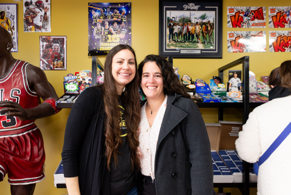 One of the owners, stopping for a photo op with friends 