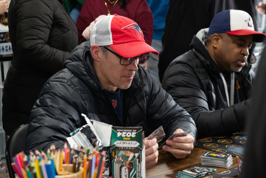 A customer focused on finding the big hit