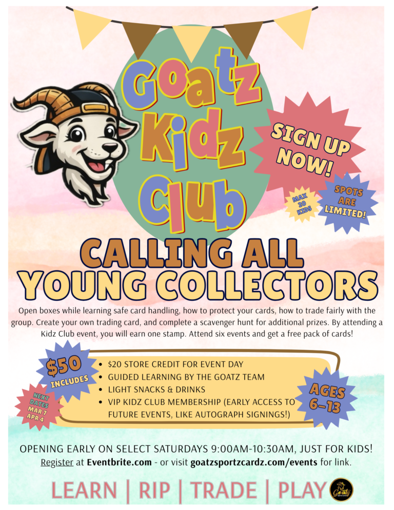 Goatz Kidz club flyer