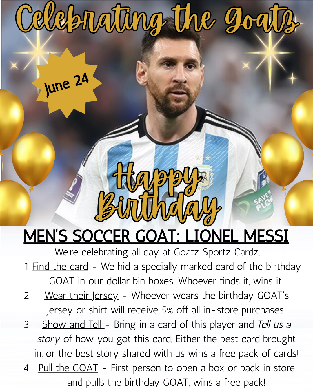 Celebrating the Men's Soccer Goat: Lionel Messi