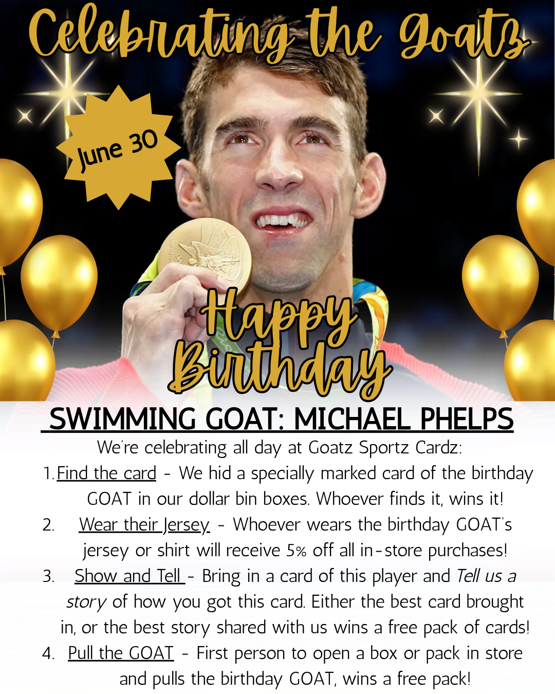 Celebrating the Goatz: Michael Phelps